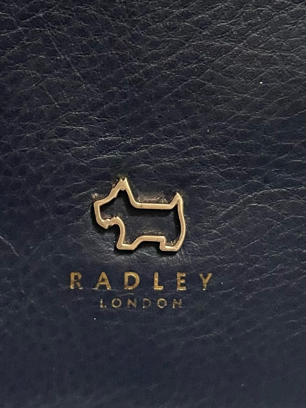 Radley London Navy pockets bag with Gold Logo